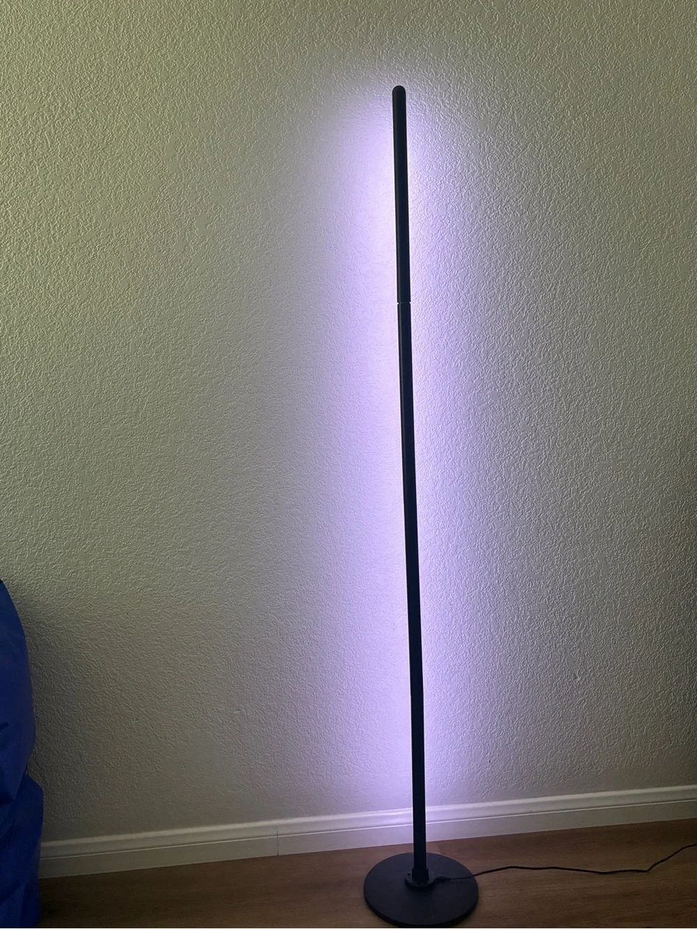 Smart RGB Corner Floor Lamp with Remote Alexa Music Sync Black EUC